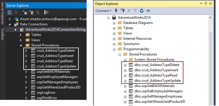 Using Stored Procedure for CRUD Operations in SQL Server