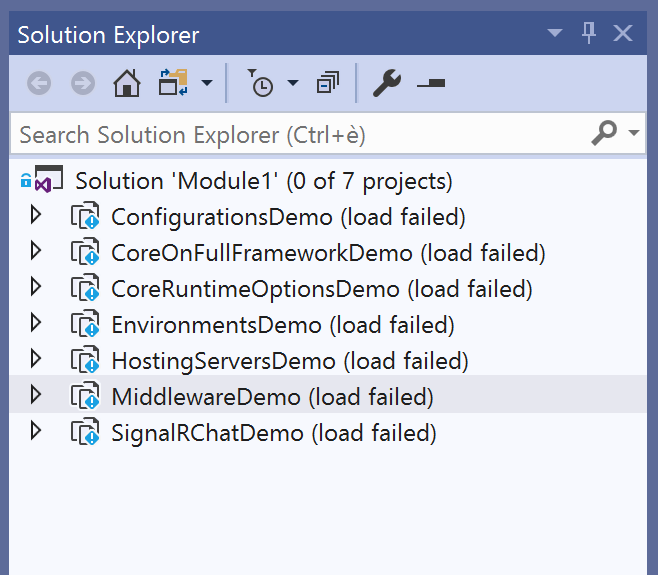 Visual Studio error: "The project file cannot be opened by the project system, because it is missing some critical imports or the referenced SDK cannot be found."