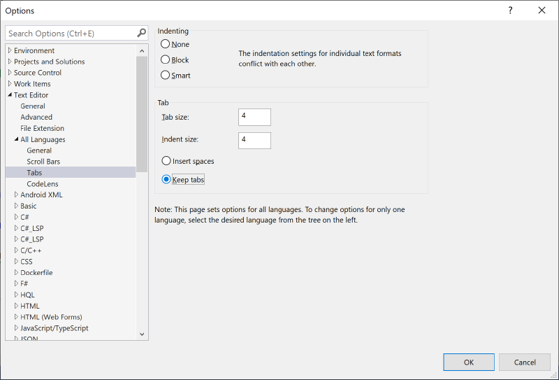 Featured image of post Setup of Tabs vs Whitespaces on most common IDEs
